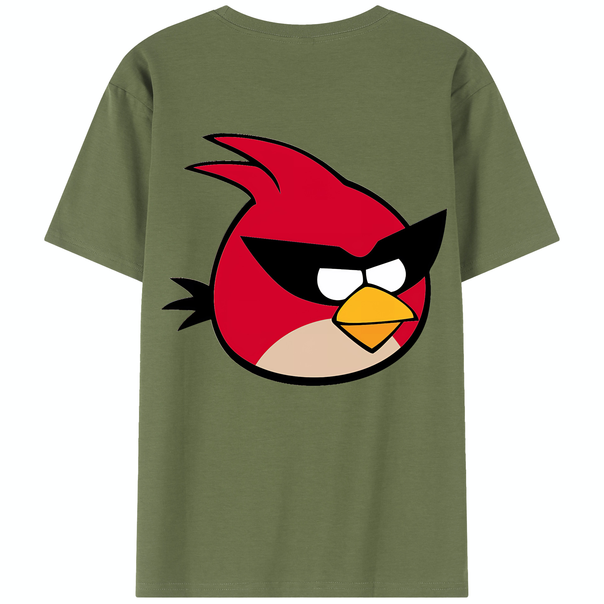 （画像用） Angry Birds アングリーバード 綿100％半袖Tシャツ（背面プリント）